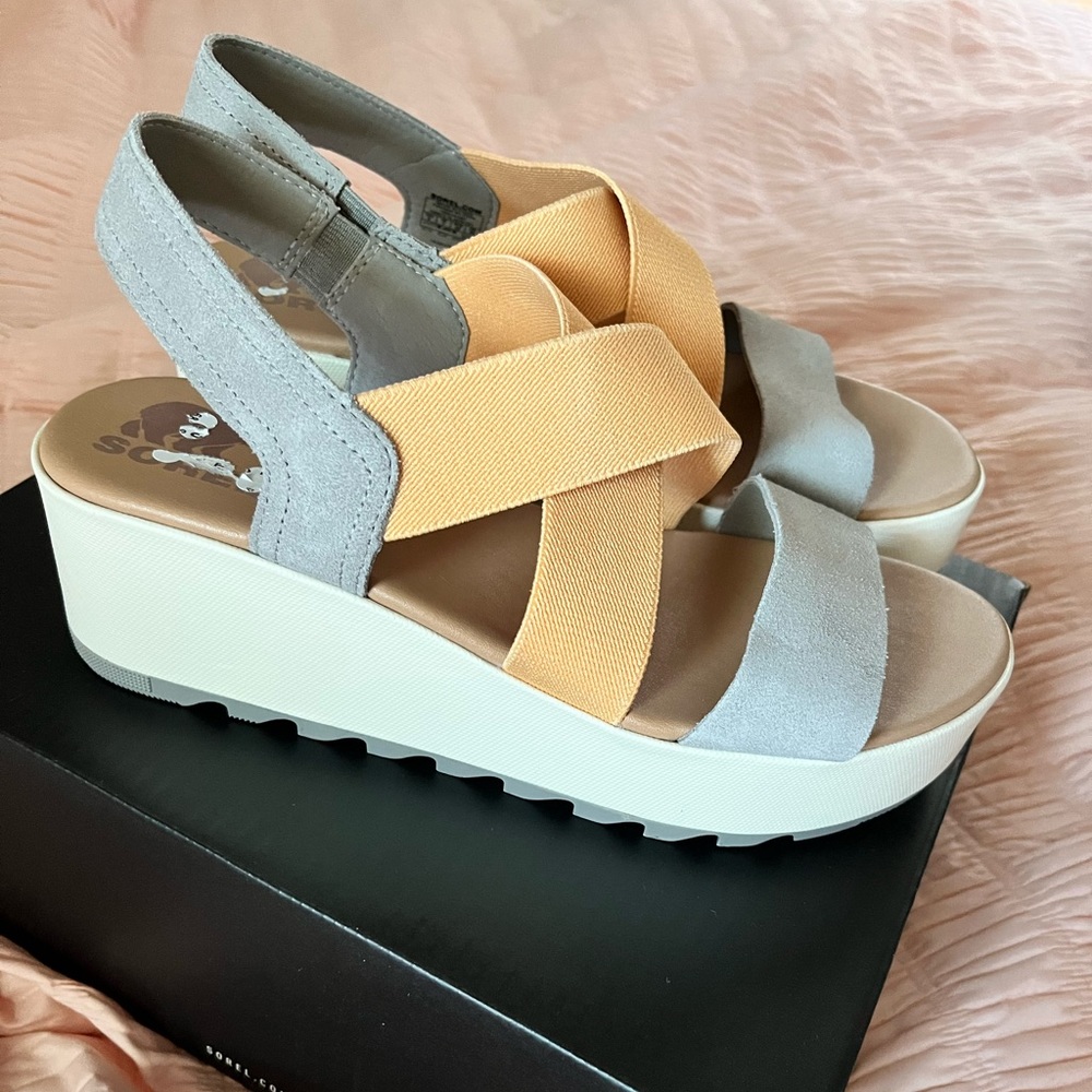NIB Sorel Cameron Flatform slingback in size 9
